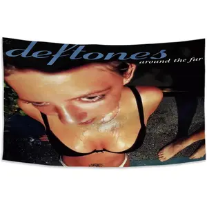 De ftones Music Tapestry Flag 40x60 inch outdoor indoor, bedroom living room dormitory wall Ablum cover tapestry with hanging hooks, washable, lightweight, bright colors, fade resistant decoration