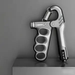 Adjustable Resistance Grip Trainer, Grip Strengthener, Hand Strength Enhancer 11-220 Lbs (5-100 Kg), Automatic Counter, Ergonomic Design, Musician Athlete Recovery Forearm Strengthening