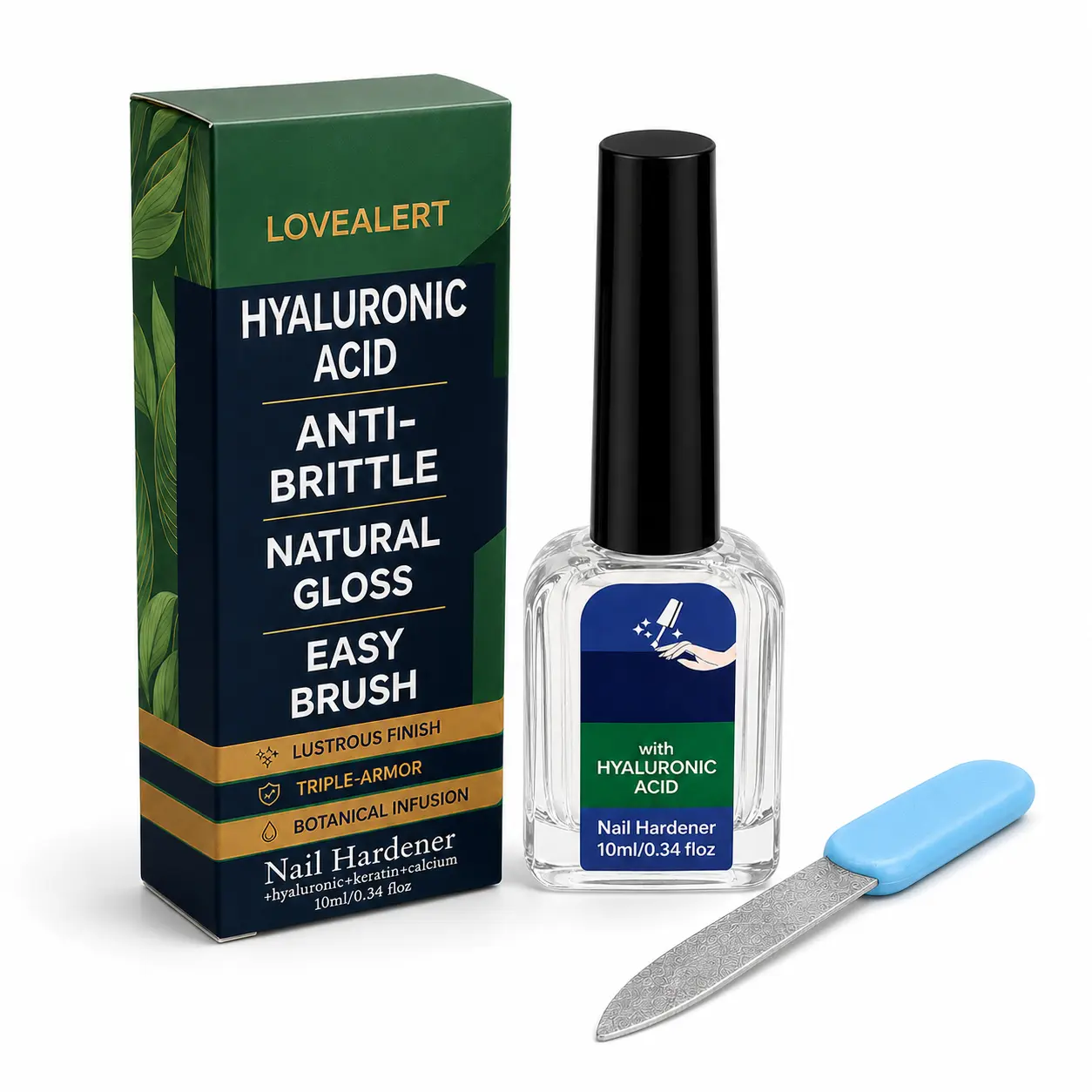 Natural Nail Smoothing Solution: Essential Hyaluronic Serum for Damaged Nails
