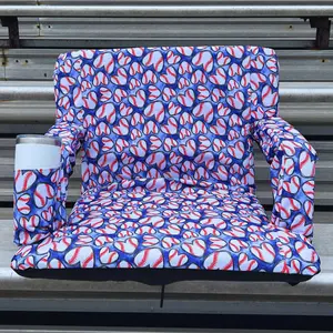 Baseball Hearts 23" Stadium Seat with Armrests
