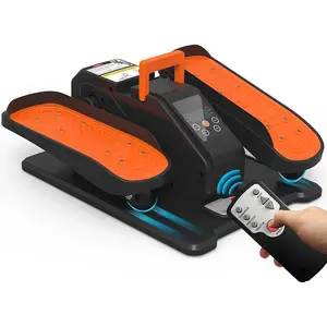 Under Desk Elliptical Machine, Electric Ellipse Leg Exerciser for Senior, Quiet & Portable Seated Pedal Exerciser with Remote Control, Manual & Auto Mode, 12 Adjustable Speeds