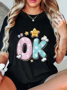 100% Cotton Girl Boy Fashion Y2K Clothing Birthday Apparel Children T-Shirt