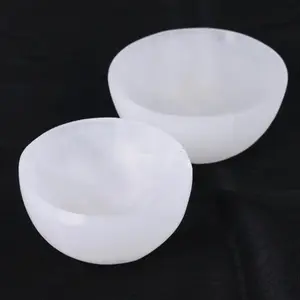 Deep Selenite Smudge Bowl (3 in.)