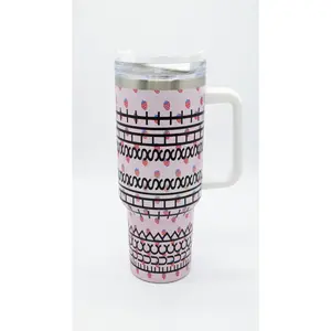 40Oz with Handle, Fuck This Shit Coffee Cup, Hidden Message Adult Humor Gift for Coworkers, Sarcastic Gift for Women or Men