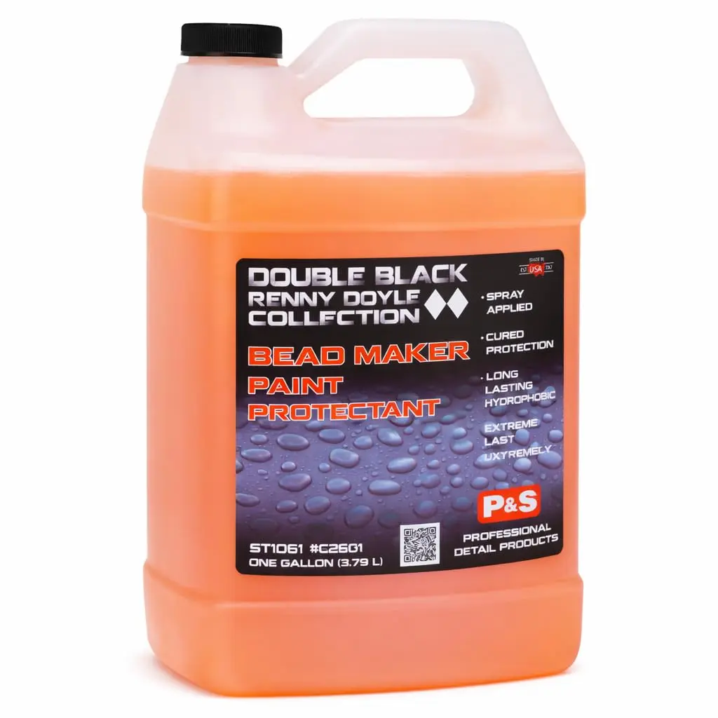 P&S Bead Maker Liquid Paint Sealant - Car Detailing Product Chemicals with Advanced Hydrophobic Technology - Easy Spray & Wipe Protectant for Cars - Fade Resistant UV Protection, Safe for All Surfaces - 1 Gal