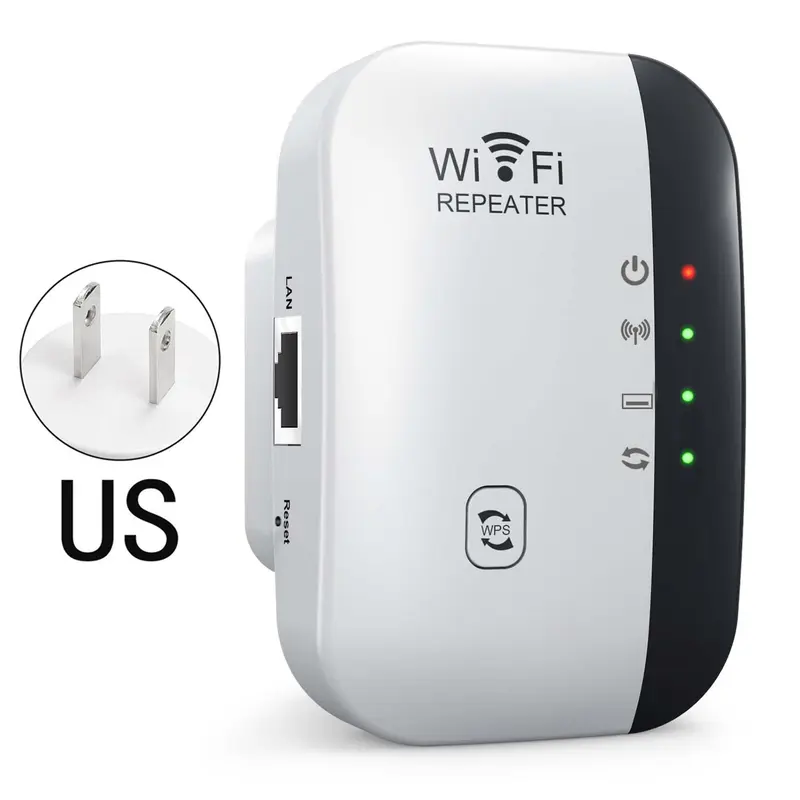 WIFI 300Mbps Repeater, Signal Amplifier, Enhances Signal and Extends Coverage, Wireless Network Repeater for Home Office, Home Accessories wifi repeater