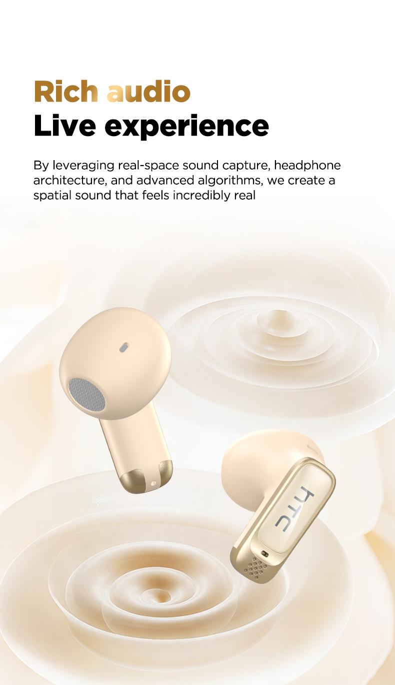 HTC NE72 Wireless Smart Screen Earbuds, Switch Bluetooth Name to Change Earbuds/Speaker Mode, Translation Earbuds, Two Touch Modes: Music Control & TikTok Scroll/Like HTC NE72 Wireless Smart Screen Earbuds, Switch Bluetooth Name to Change Earbuds/Speaker Mode, Translation Earbuds, Two Touch Modes: Music Control & TikTok Scroll/Like