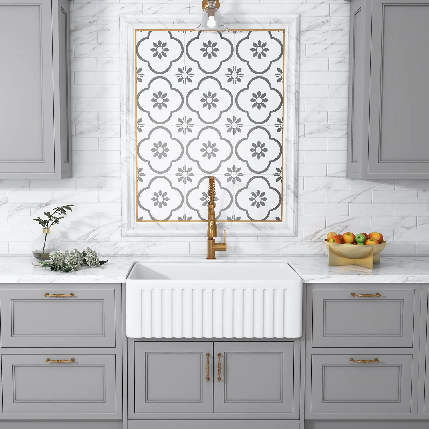 Calabria Ceramic 30" Farmhouse Sink