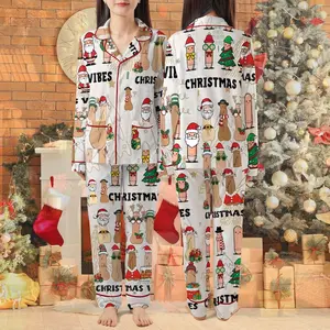Funny Christmas Vibes Pajamas Set For Women And Kids, - Inappropriate Peni Pajamas Set, Balls, Gift For Him, Her, Christmas Pajamas Set
