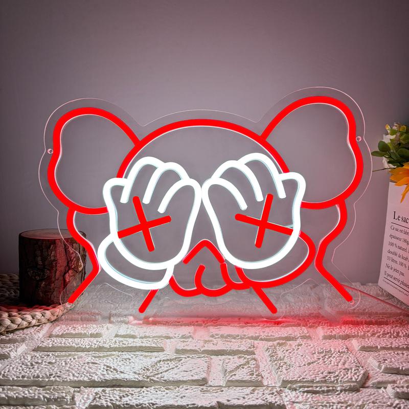 Kaws Led Neon Sign,Anime Neon Sign,Game Room Neon Sign,Custom Neon Sign,Retro Led Neon,Handmade Gift,Birthday Gifts