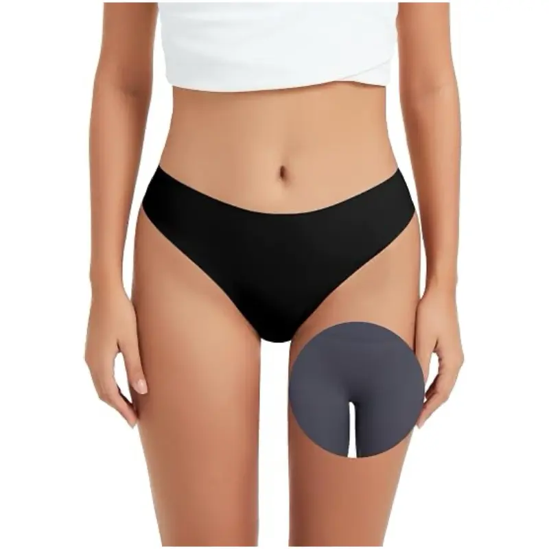 Women Seamless Anti Camel Toe Thongs No Show Concealer Workout Underwear