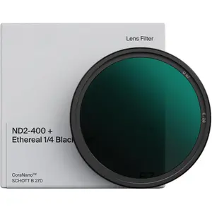 39mm Variable ND2-400 +  1/4  Black Mist Lens Filter (Plus+) - 20-Layer Nano-Coated Camera Filters for  Polarization and Cinematic Diffusion Effect