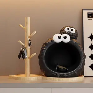 Briquette Elf Cartoon Desktop Storage Ornaments - Entry Furniture for Living Room & TV Cabinet, Stylish Home Accessories