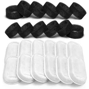 Water Fountain Filters, 24 count (12 Carbon + 12 Sponge), Replacement for 108oz/3.2L Stainless Steel Fountain
