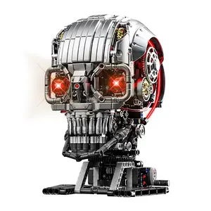 Mechanical Skull Design Building Blocks Set, Creative Technical STEM Educational Toys, DIY Assembly Bricks for Adults & Teens