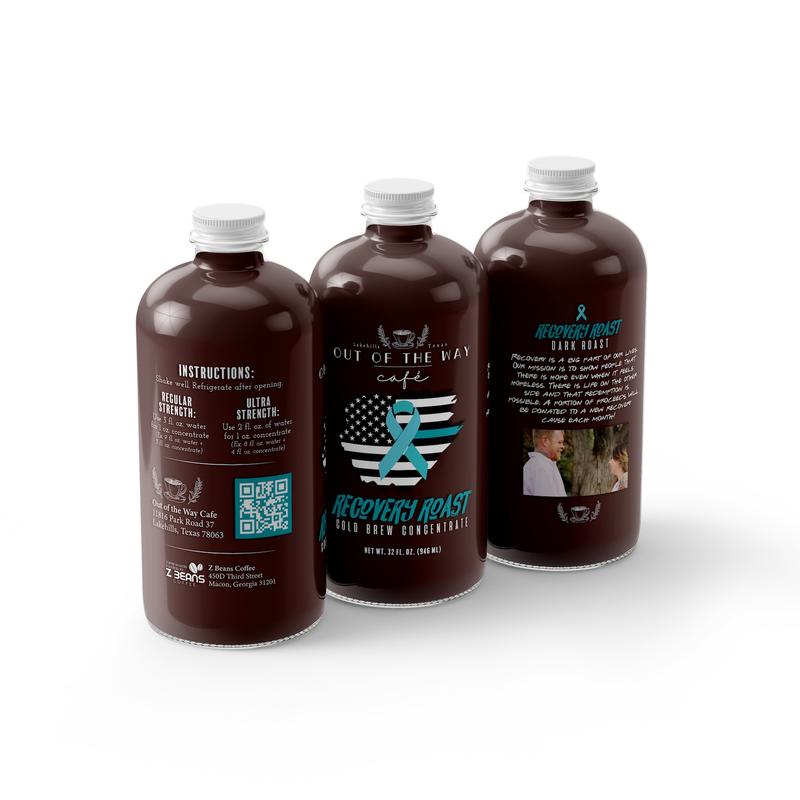 32oz. Cold Brew Concentrate - Out of The Way - Recovery Roast