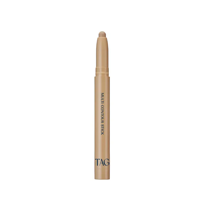 TAG Multi Contour Stick #01 Nude Beige - Multifunctional Slim Contour Stick for Lip Pencil Under-Eye Shadow & Nose Chin Contour Soft Easy-to-Blend Formula Matte Finish