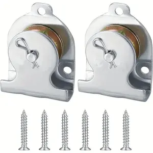 Single Hook Pulleys, Steel Wire Ropes, Rope Rotating Pulley Groups, Furniture Hardware for Home, Office, Garden, Workshop