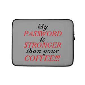 Strong Password Laptop Sleeve – Funny Hacker Case for Cybersecurity Nerds