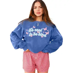 Comfort Colors® It's Cool to Be Kind Sweatshirt Teacher Crewneck Motivational Inspirational Kindness Mama Gift Her Therapist Mental Health