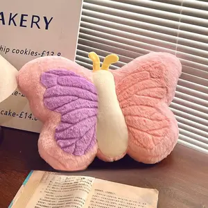Cute Whimsical Butterfly Pillow  Plush -  Decor Accent Cushion for Sofa, Dorm & Living Room,  for Throw Pillow Teens Room ()