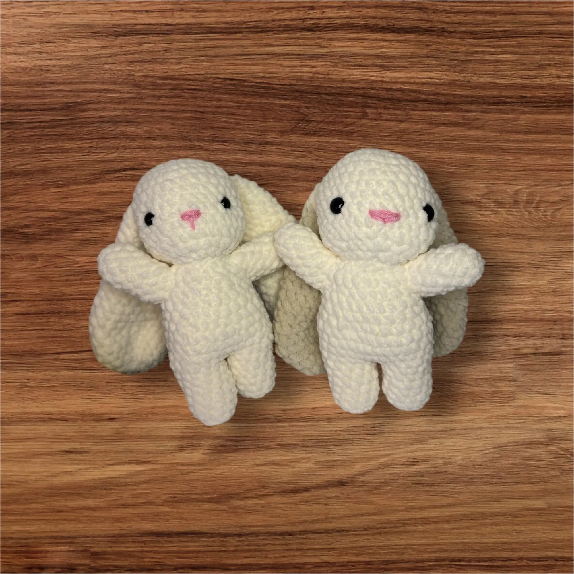 Crochet Amigurumi Bunny: Soft Chenille Stuffed Doll, Newborn Gift
