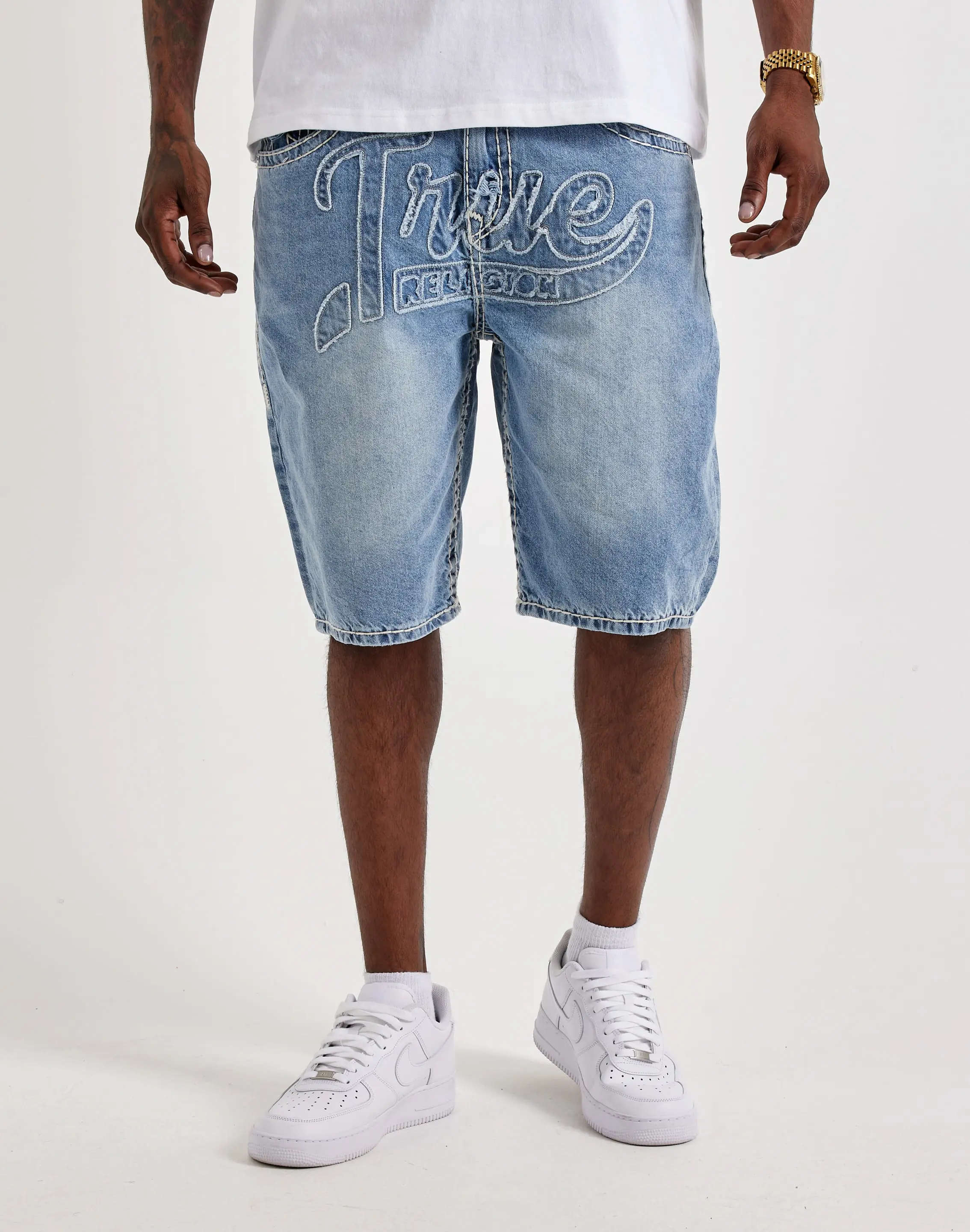 Mens True Religion Bobby Super T Denim Shorts