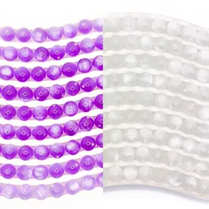 B475]UV Reaction Light Purple DIY Beads DIY Charms Set