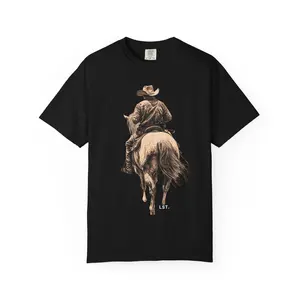 Heart Line Collection Unisex T-shirt, Horse Lover Tee, Vintage Vibe Shirt, Western Theme Clothes, Equestrian Gift, Rustic Graphic Tee
