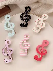 6 Pcs Music Festival Hair Clips, Punk Sweet Style Bangs Hair Accessories, Perfect for Holidays, Performances, Parties, Hair Clips Cute