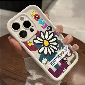 Contrasting color trendy graffiti Phone Case for iPhone 17 AIR 17 PRO 16 PRO 15  PRO MAX  14 PLUS 13 PRO 12 11 PRO XS MAX X XR Samsung Galaxy S26 Plus S25 Ultra S24 S23 S22 Plus Shockproof Protective Cover Full Protection Anti-Drop