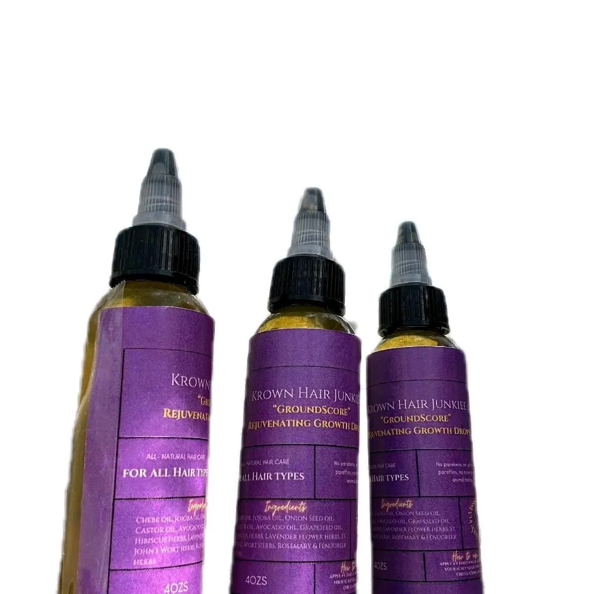KHJ GroundScore Rejuvenating Hair & Beard Growth Oil - All Natural