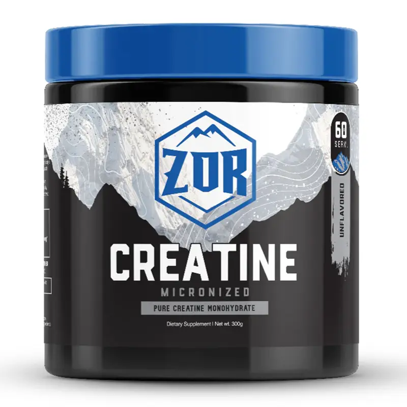 Zor Labs Creatine Monohydrate Micronized Powder for Men & Women Pure Unflavored 30 Servings 5g per Serving Performance Focus Support Post Workout Recovery