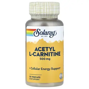 Solaray Acetyl L-Carnitine , 500 mg, 30 VegCaps
