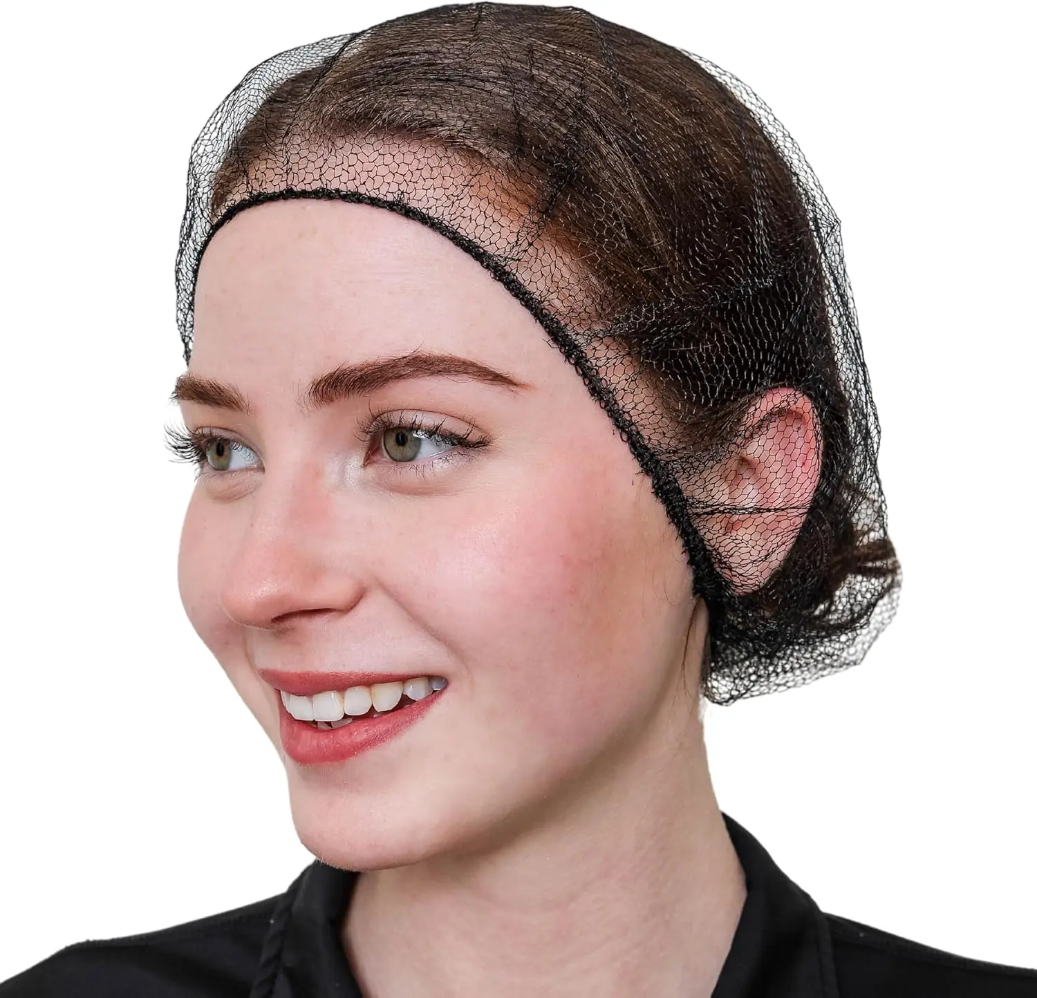 Disposable Honeycomb Nylon Hair Nets | Breathable | 1,000 Count [BLACK | BLUE | BROWN | WHITE |18|21|24|28]
