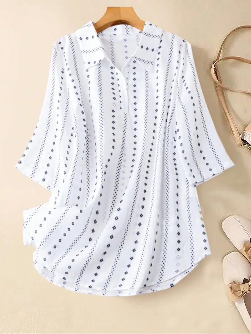 chinese dress ladies FantasyLinen Casual Loose Plaid Dress, Linen Literary Maxi Dress for Spring Q3010 L / Black main image 1