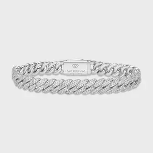Iced Cuban Bracelet (Silver) - 10mm
