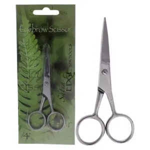 Satin Edge 4-in Handle Eyebrow Scissor, Precise Hair Trimming Tool for Beauty, Personal Care Grooming and Haircare