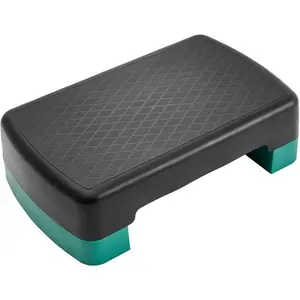 Aerobic Exercise Step Platform with 2 Risers, Adjustable Height Workout Stepper 3" 5.1" for Home Gym