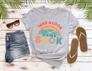 Reading rainbow vintage tee shirt retro rainbow T-Shirt Take a look it's in a book Shirt for Reading tee Reading Book Gift for Book Lover
