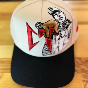 Compa nata Hat - Cream Color CT with 3D Logo Design, Adjustable Fit, 100% Cotton, Breathable and Comfortable, Casual Accessory for Any Occasion