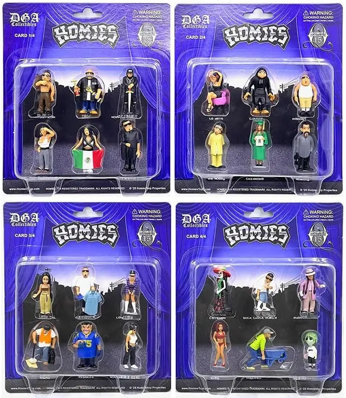 Homies Figures 1.75″ Series 15 Quince Assortment Set of 6 Figures, (4 Pack) Total 24 Figures