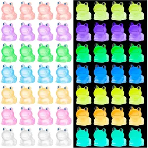 Household daily necessities HFAYDZSW 56Pcs Luminous Mini Resin Frogs, Miniature Frog Figurines, Glow in The Dark Tiny Frog Ornament for Garden Landscape Aquarium Dollhouse Birthday Party Room Crafts Decor