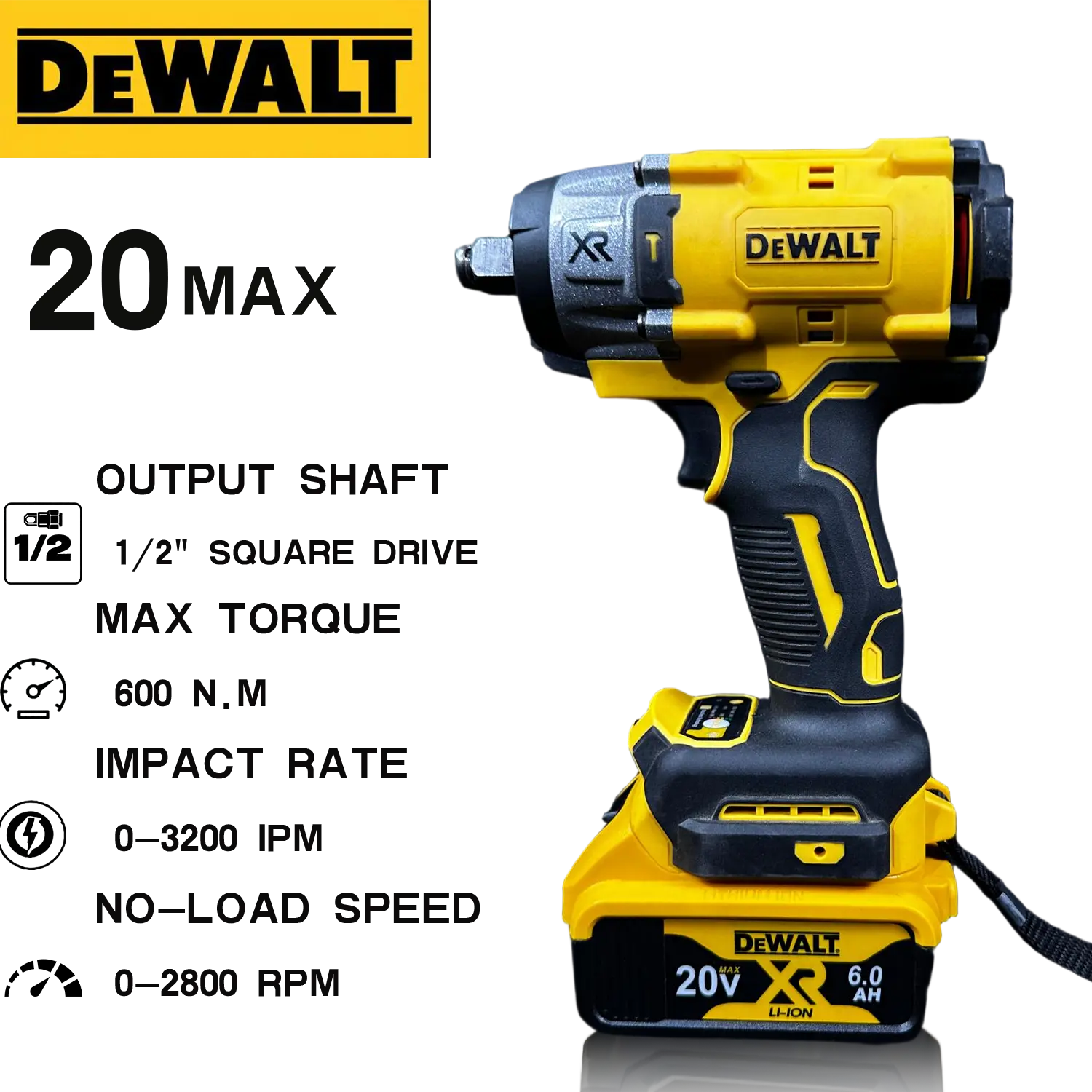 Dewalt DCF922  20V 1/2-Inch Compact High-Torque Cordless Impact Wrench for Automotive Suspension and Brake Repair Tire Rotation and Rusted Bolt Removal with Friction Ring and Anvil mount set pick power tool kit output