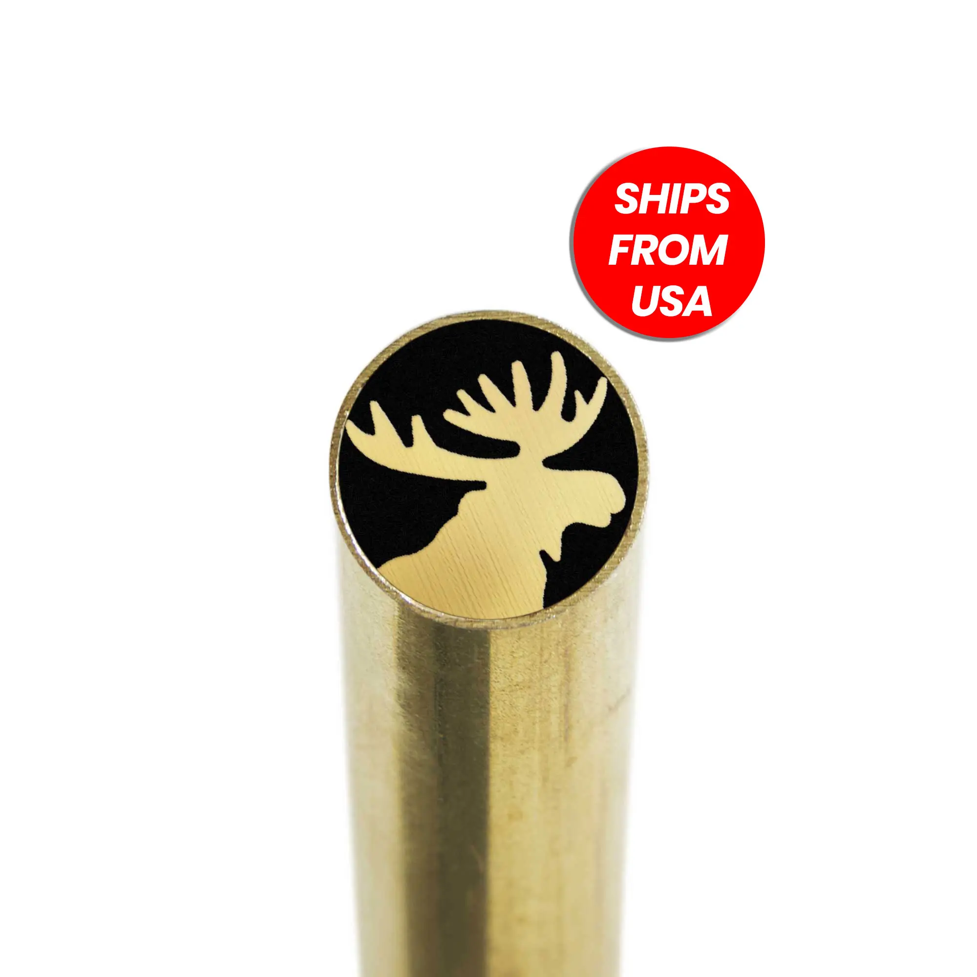MOSAUS Mosaic Pin for Knife | Moose | Brass or Stainless | Decorative Brass Knife Handle Pins