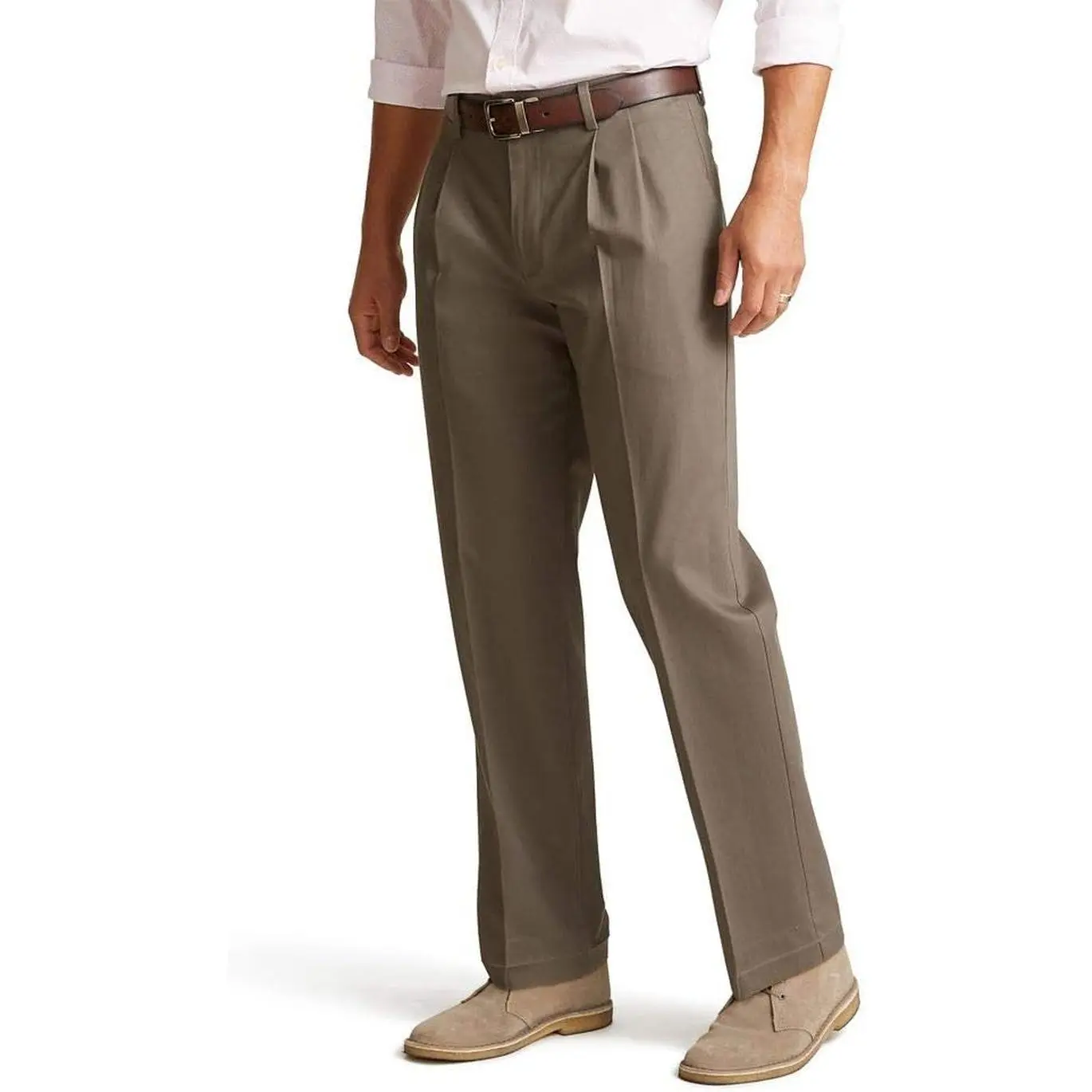 Men’s Classic Stretch Pleated Trousers