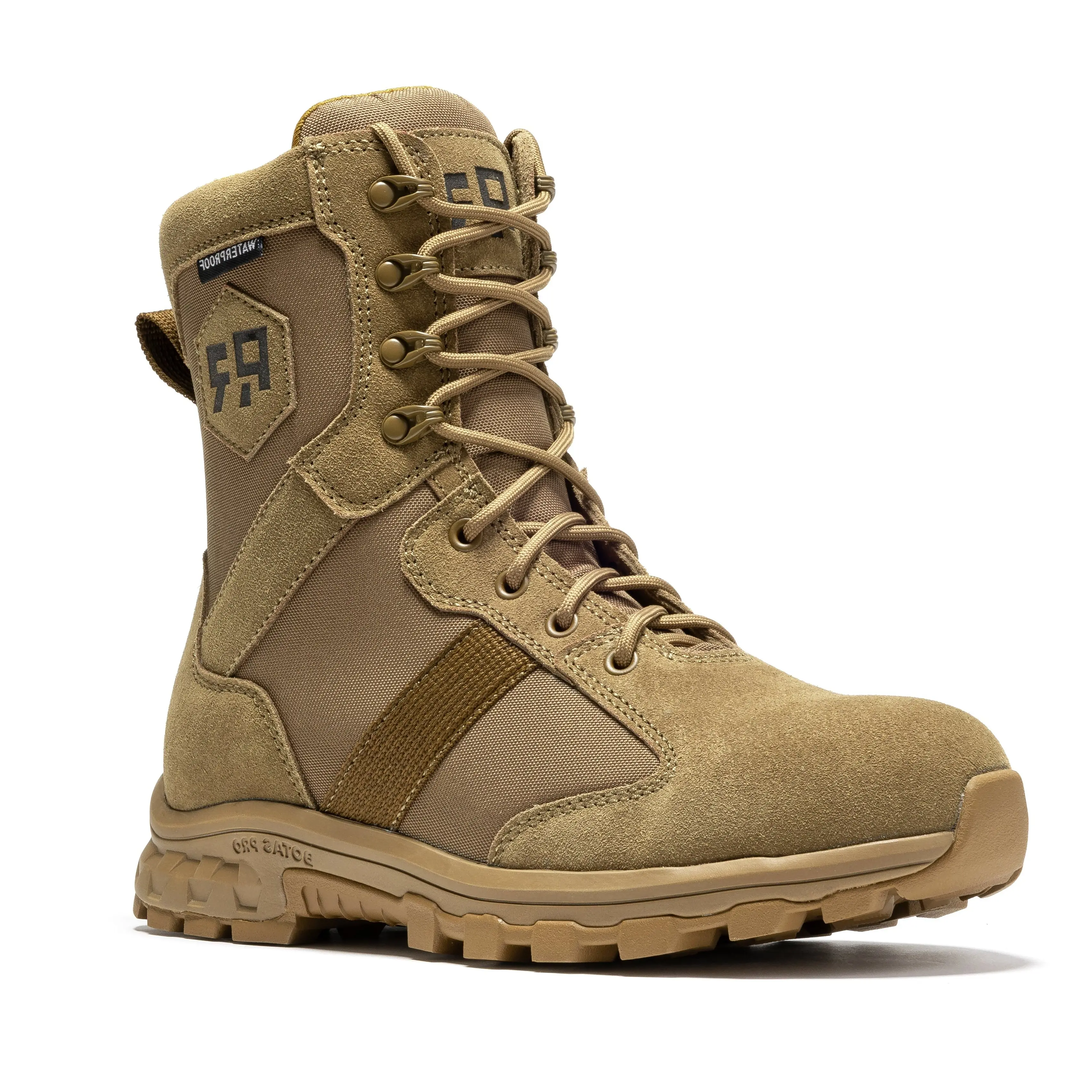 ROCKROOSTER Colmar Coyote 8-in Soft Closed Worker Shoe, Waterproof Suede Leather Tactical & Military Footwear AB500