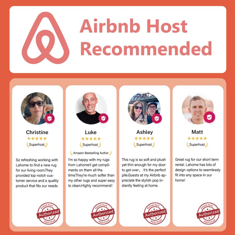 Lahome Floral Area Rug Non-Slip Boho Vintage Under Bed Rugs for Living Room, Stain Resistance, Ultra-Thin Design for Office Dining Room