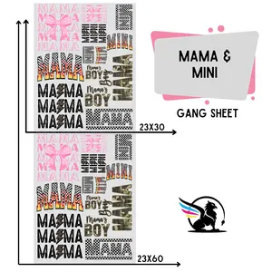 Mama & Mini | Premade DTF Transfer Gang Sheet For Graphic Tees