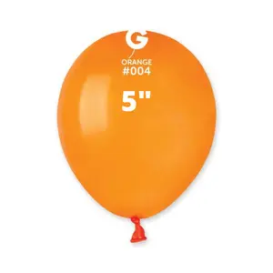 Solid Balloon Orange Gemar #004 size 5" 12" 19" 31"